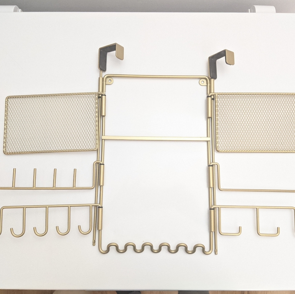 High Quality Golden Jewelry Door Organizer Display